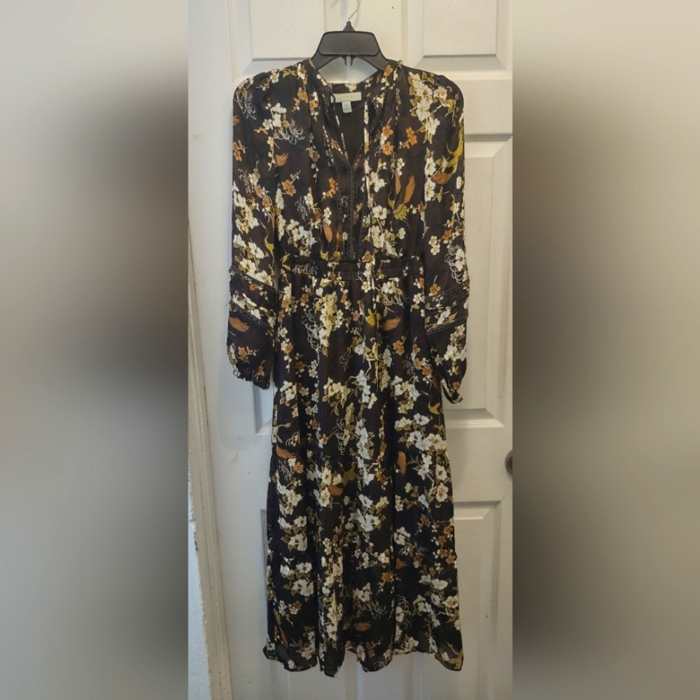 Maxi silk summer dress